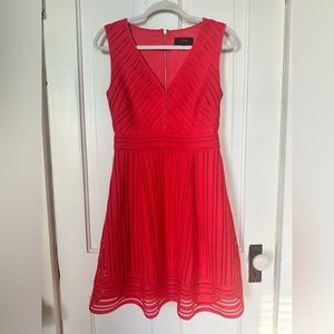 J. Crew Striped Eyelet Dress - flame - size 4